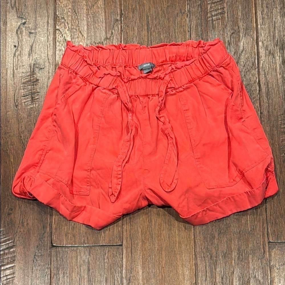 CM🩷 Size Medium - Aerie High Waist Red Ruffle Shorts - Picture 1 of 8